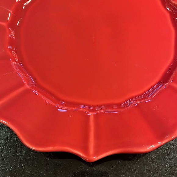 Vintage Loucarte Portugal Scalloped Dinner Plate 10 1/2” - Set of 2 - Picture 7 of 7